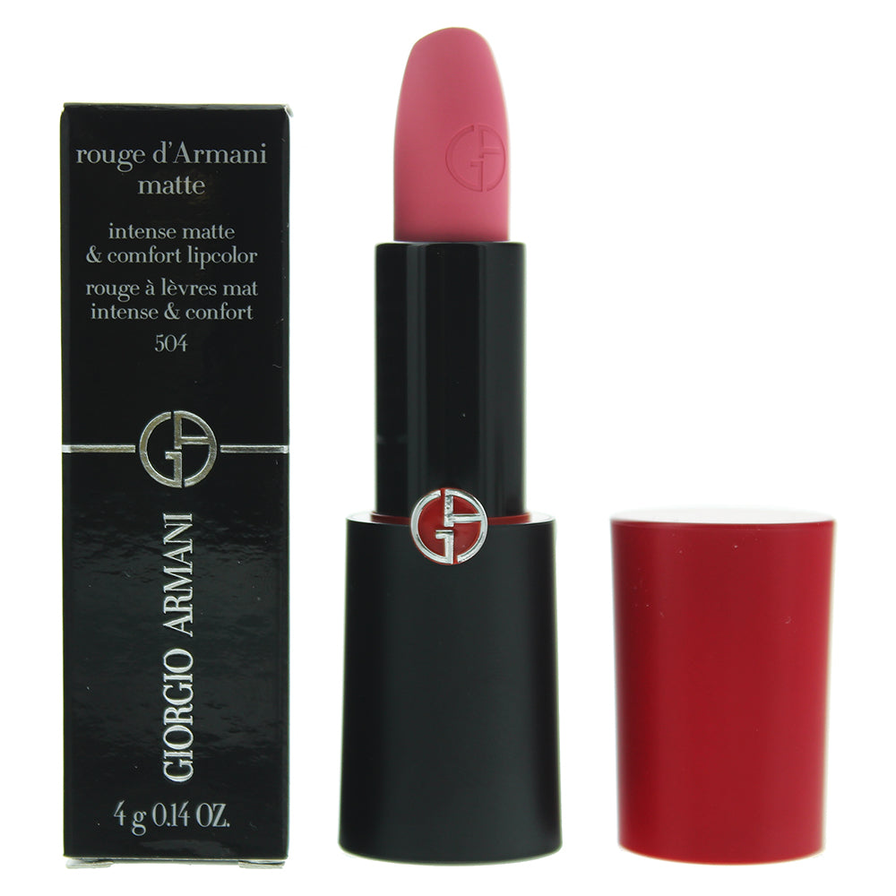 Giorgio Armani Rouge D'armani Matte 504 Russian Rose Lipstick 4g