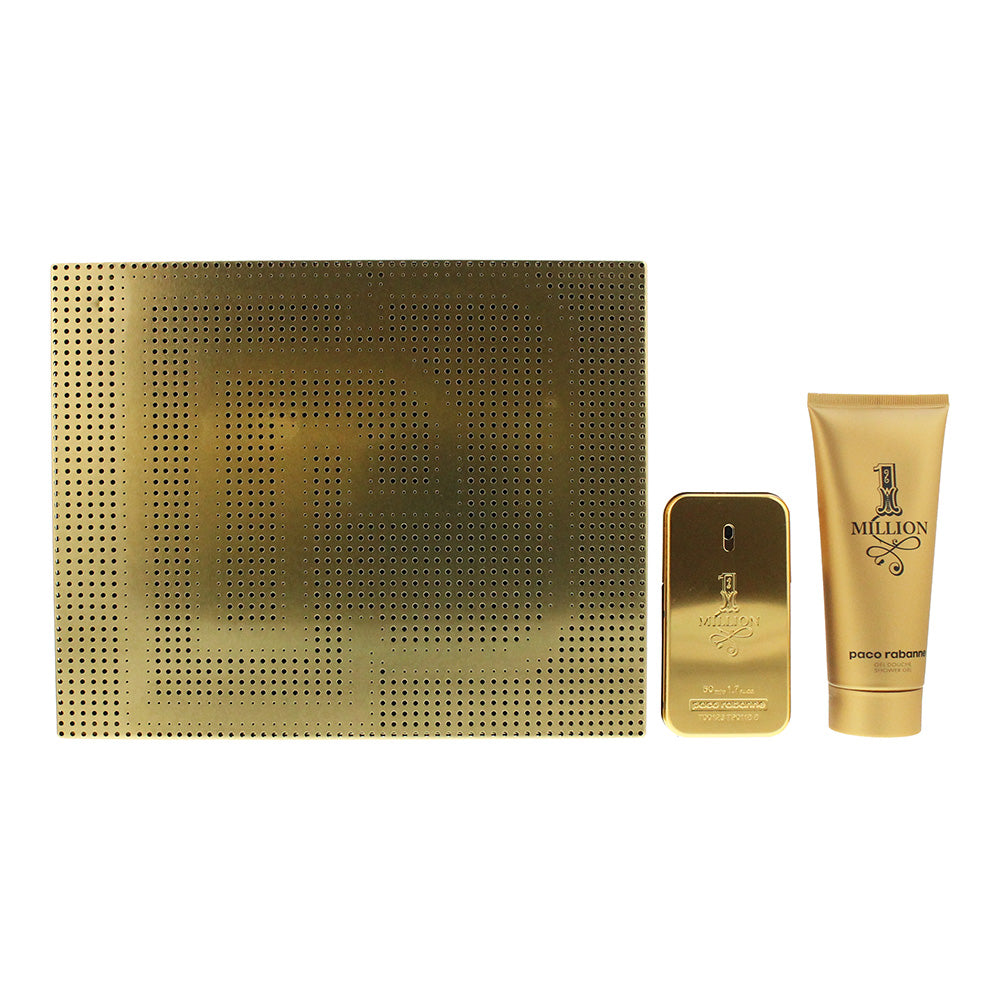 Paco Rabanne 1 Million 2 Piece Gift Set: Eau De Toilette 50ml - Shower Gel 100ml