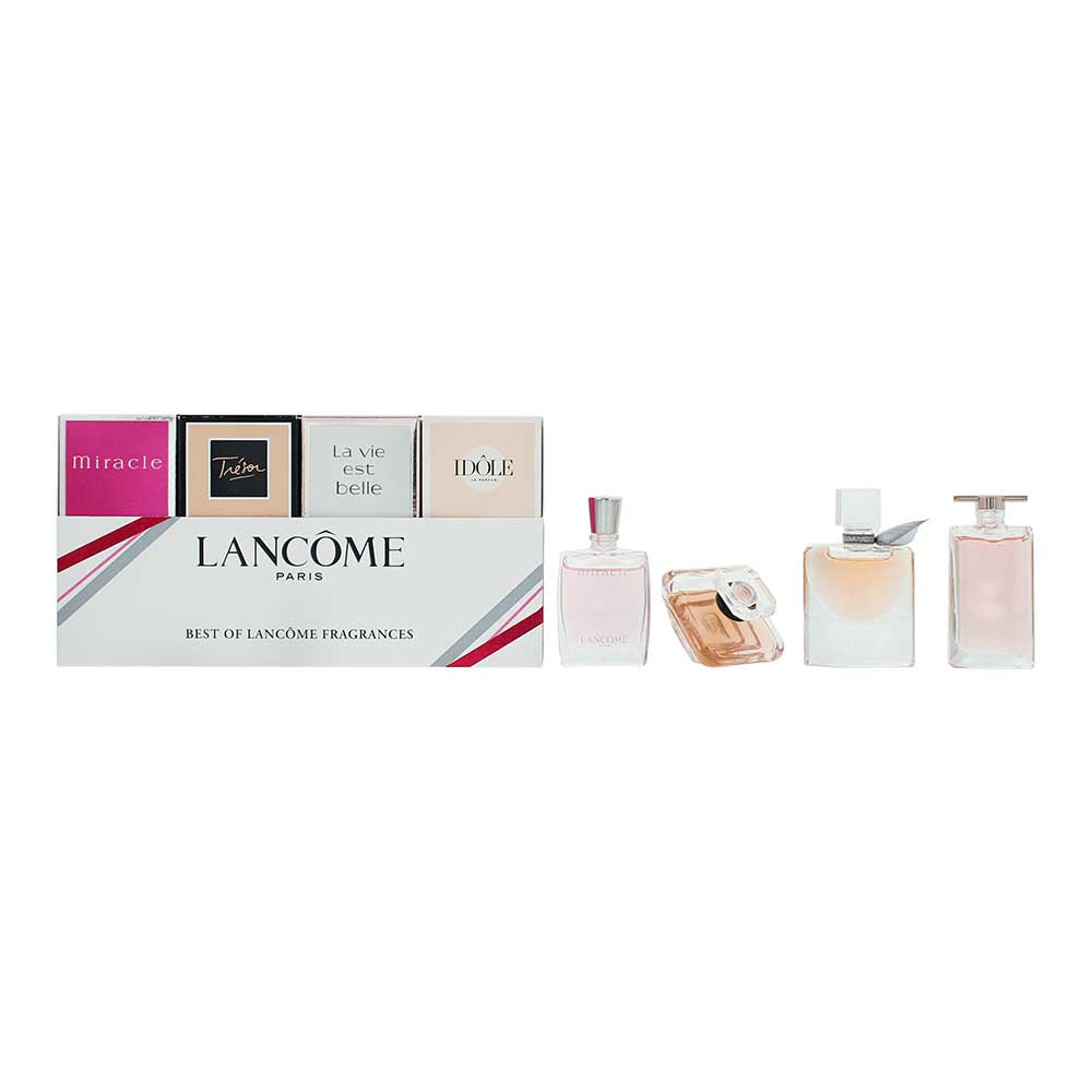 Lancôme 4 Piece Gift Set: Idole Eau De Parfum 5ml - La Vie Est Belle Eau De Parfum 4ml - Tresor Eau De Parfum 7.5ml - Miracle Eau De Parfum 5ml