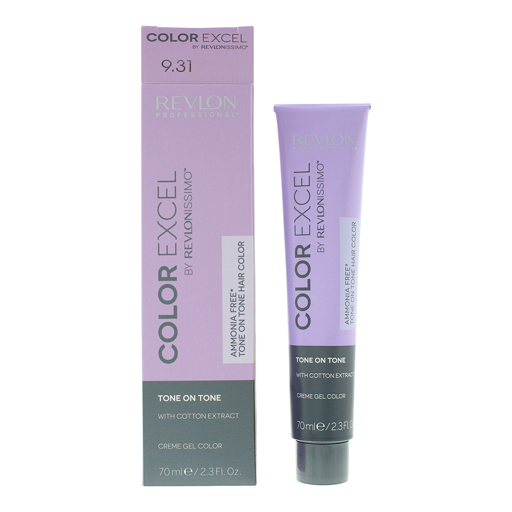 Revlon Color Excel 9.31 Very Light Golden Ash Blonde Hair Colour 70ml