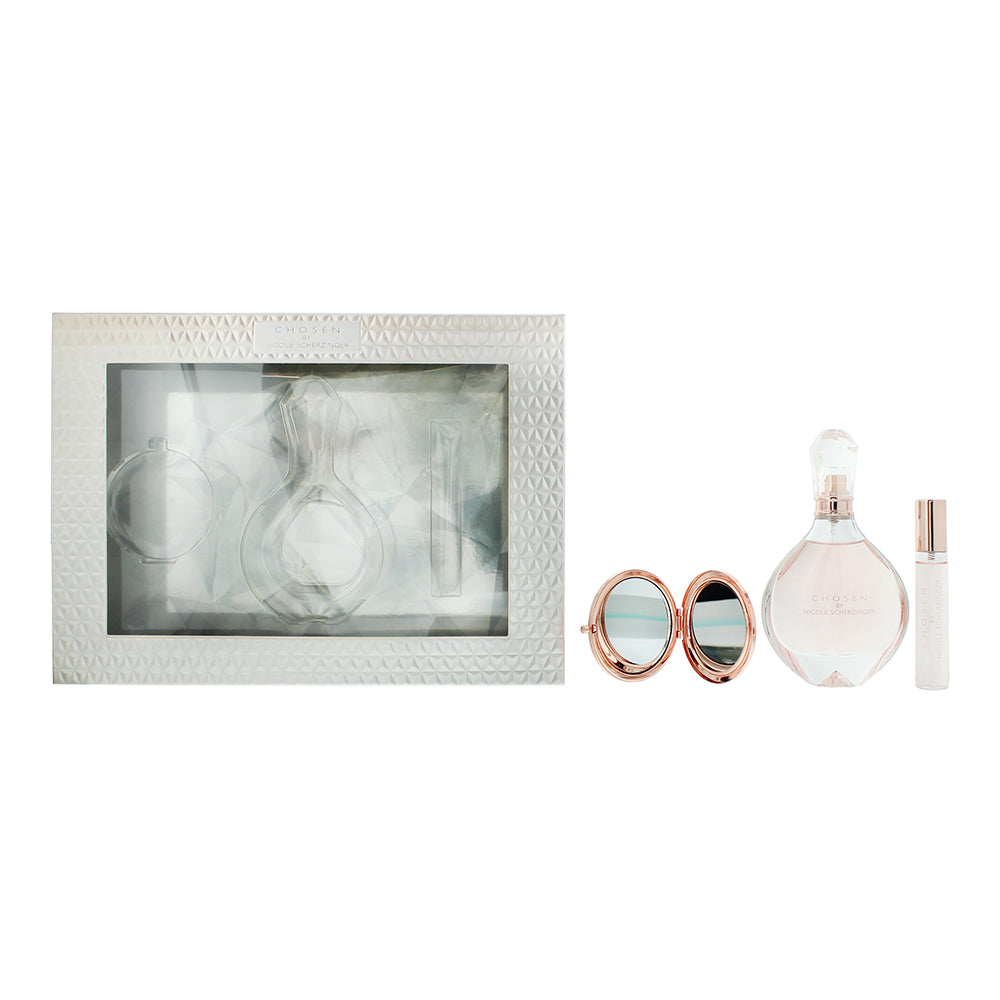 Nicole Scherzinger Chosen 3 Piece Gift Set: Eau de Parfum 100ml - Eau de Parfum 15ml + mirror
