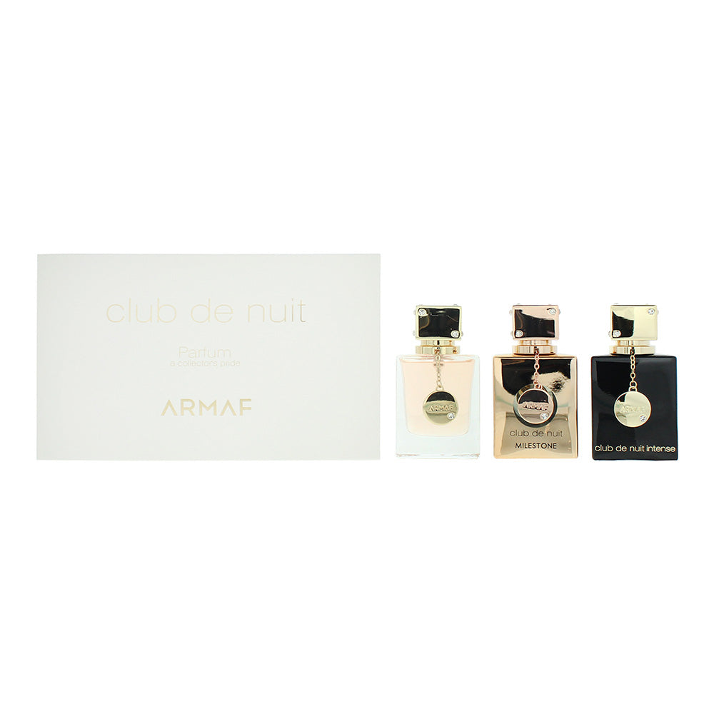 Armaf Club De Nuit 3 Piece Gift Set: Women Eau de Parfum 30ml - Milestone Eau de Parfum 30ml - Intense Woman Eau de Parfum 30ml