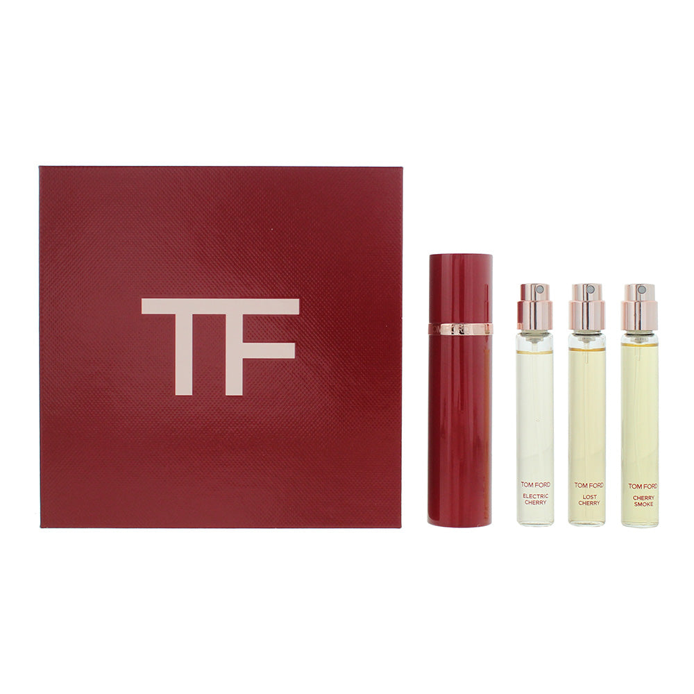 Tom Ford Private Blend Cherries Collection 3 Piece Gift Set: Electric Cherry EDP 10ml - Lost Cherry EDP 10ml - Cherry Smoke EDP 10ml