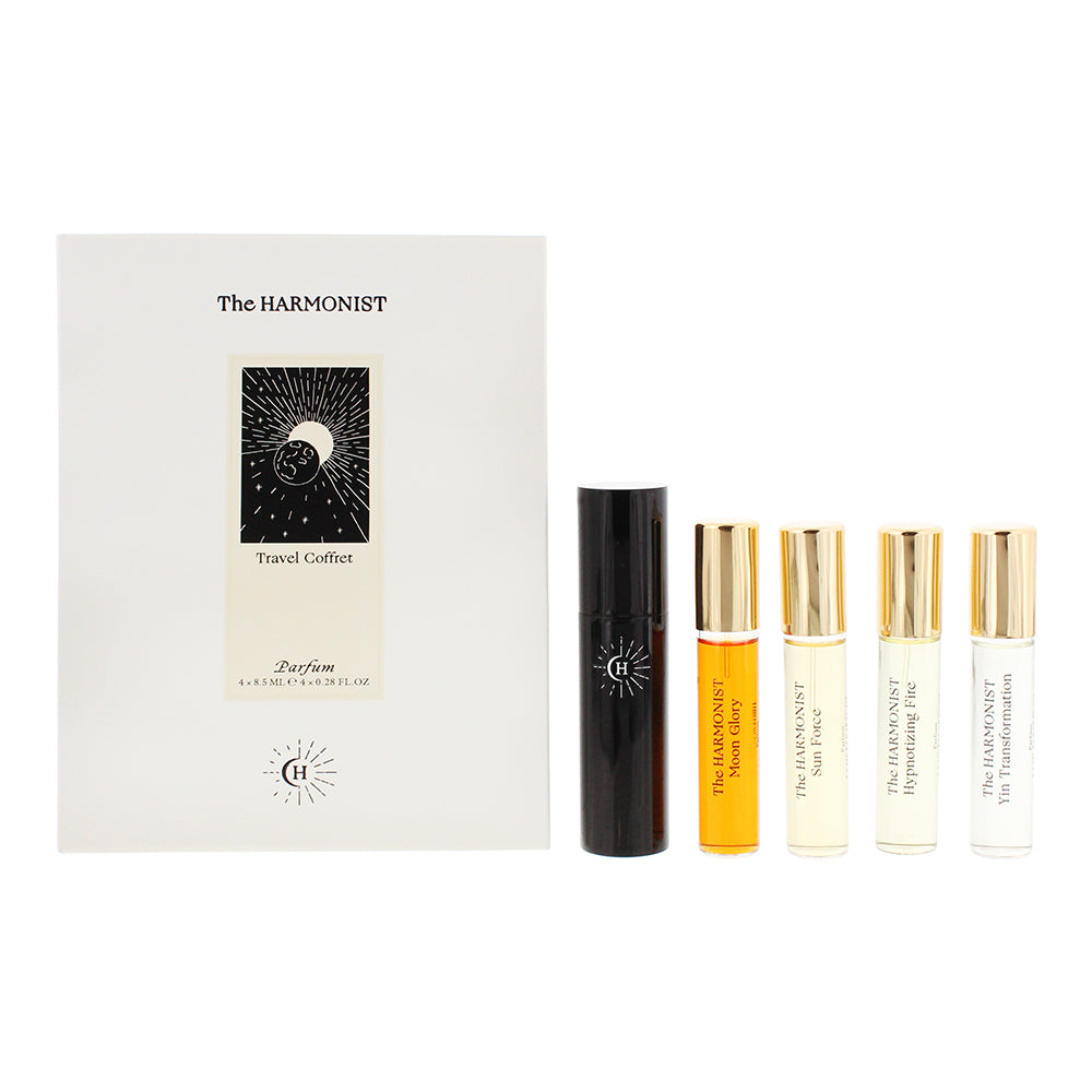 The Harmonist 4 Piece Gift Set: Sun Force Parfum 8.5ml - Moon Glory Parfum 8.5ml - Yin Transformation Parfum 8.5ml - Hypnotizing Fire Parfum 8.5ml