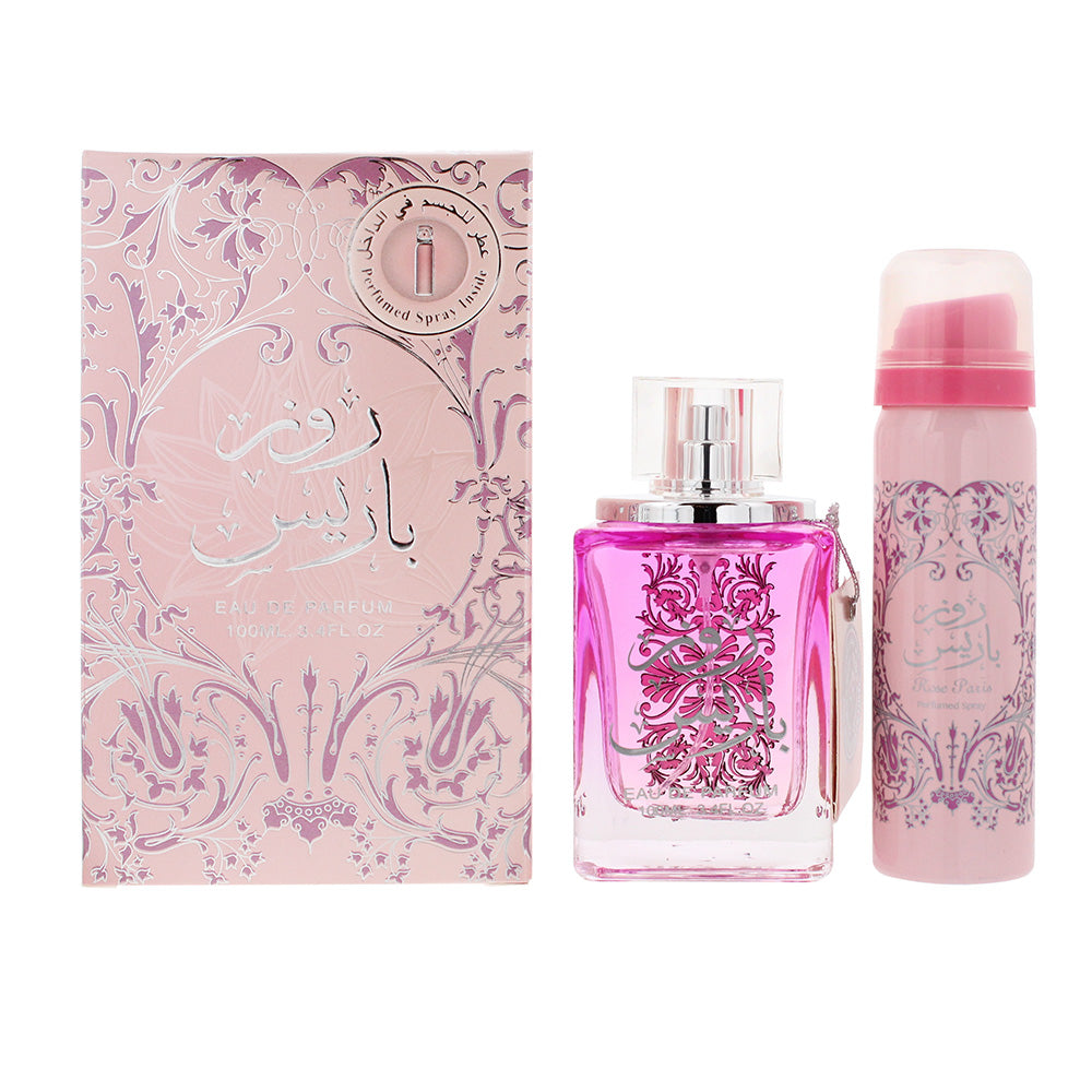 Ard Al Zaafaran Rose Paris 2 Piece Gift Set: Eau De Parfum 100ml - Deodorant Spray 50ml