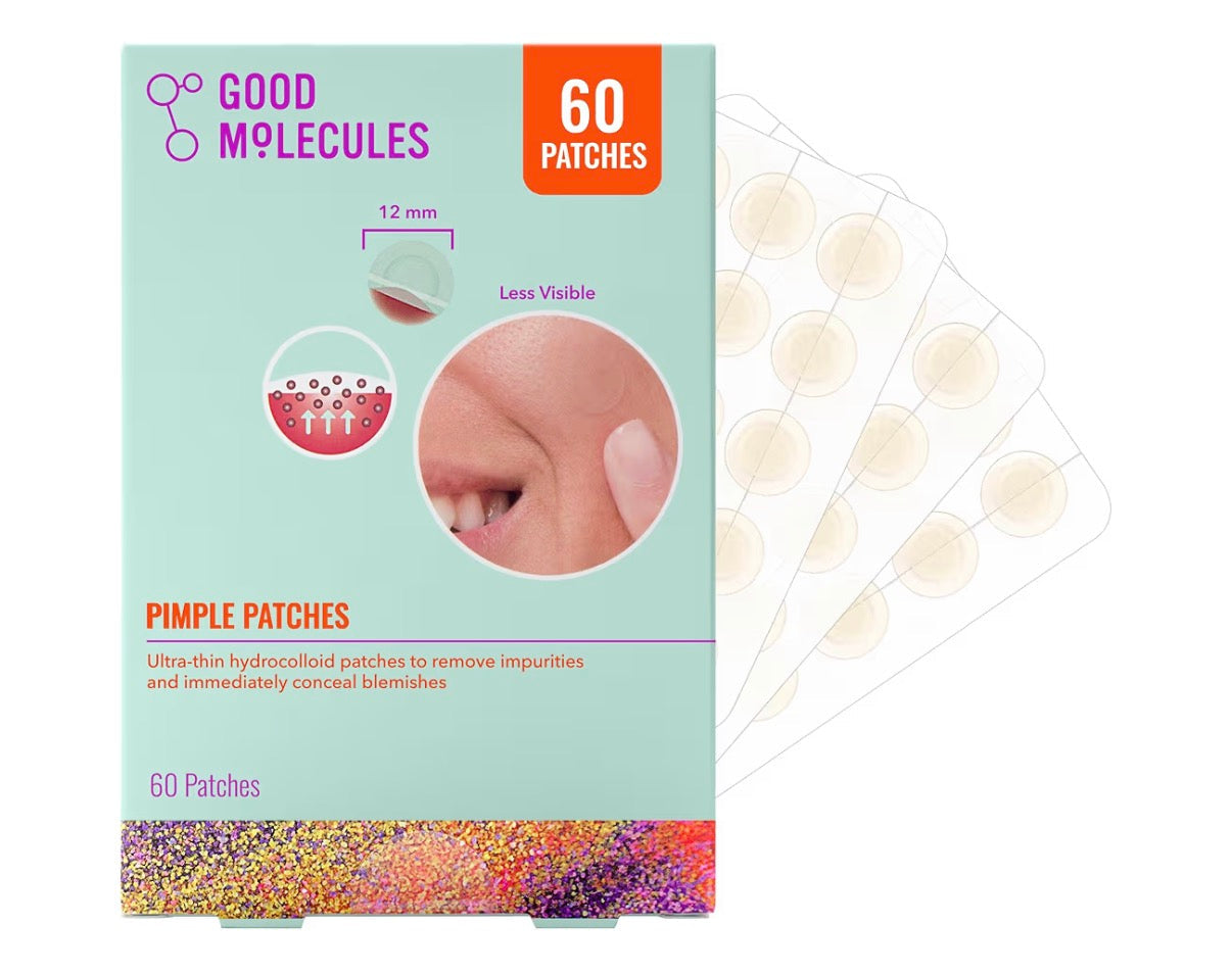 Good Molecules Ultra-Thin Hydrocolloid Pimple Patches (60 Pack)