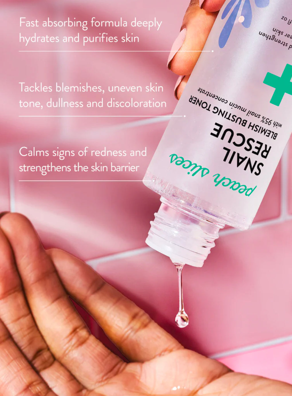 Peach Slices Snail Rescue Snail Mucin Blemish-Busting Toner