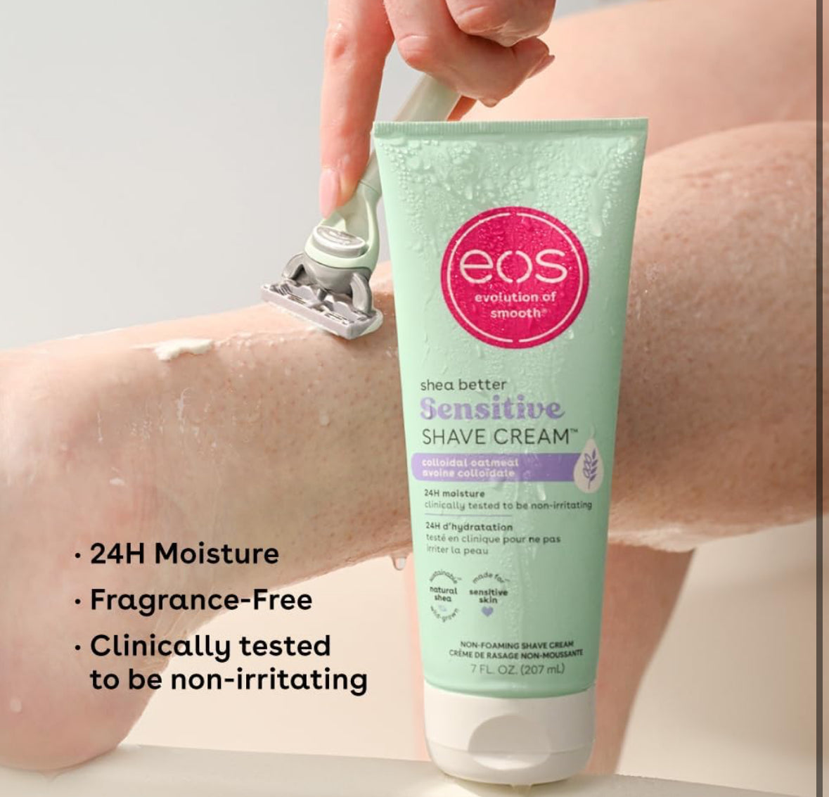 EOS Shea Better Fragrance-Free Sensitive Women's Shave Cream (2-Pack)