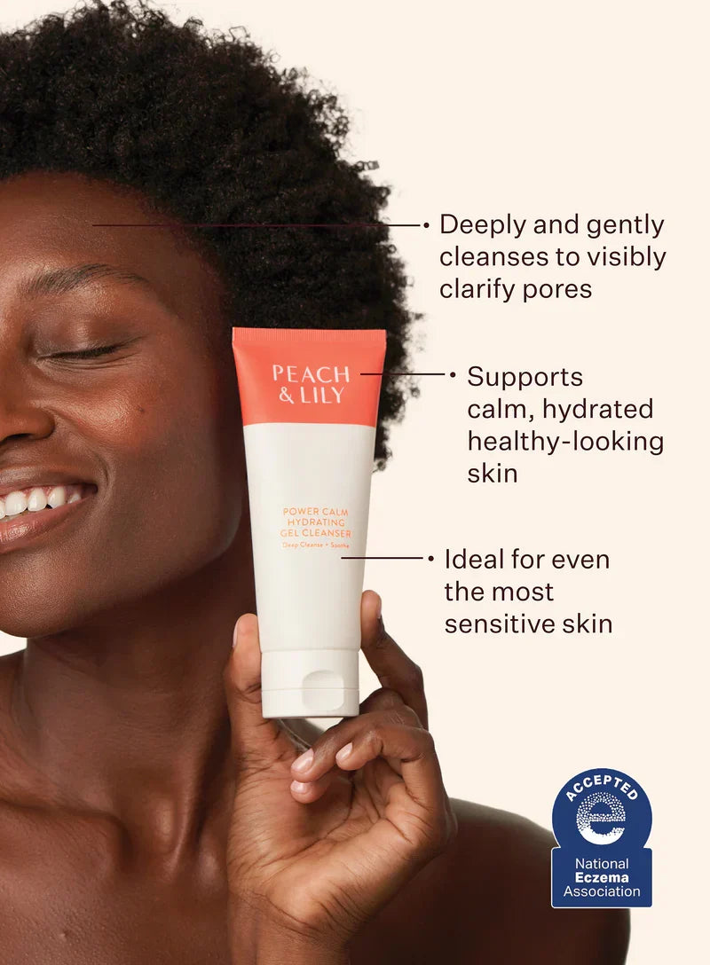 Peach & Lily Power Calm Hydrating Gel Face Cleanser for Sensitive Skin