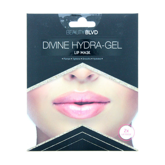 Beauty Blvd Divine Hydra-Gel Gold Radiance Lip Mask 2pc