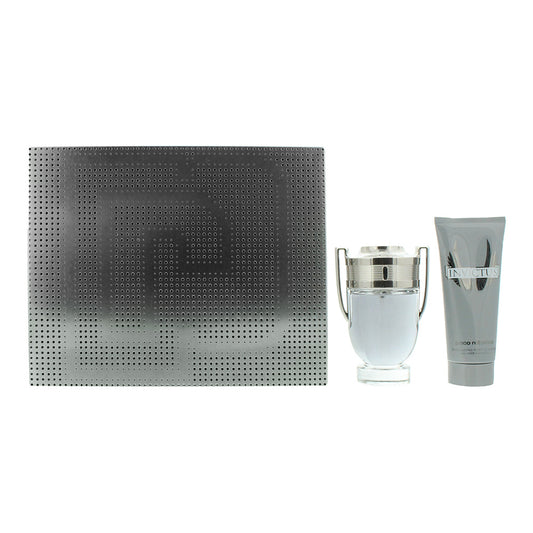 Paco Rabanne Invictus 2 Piece Gift Set: Eau De Toilette 100ml - Shower Gel 100ml