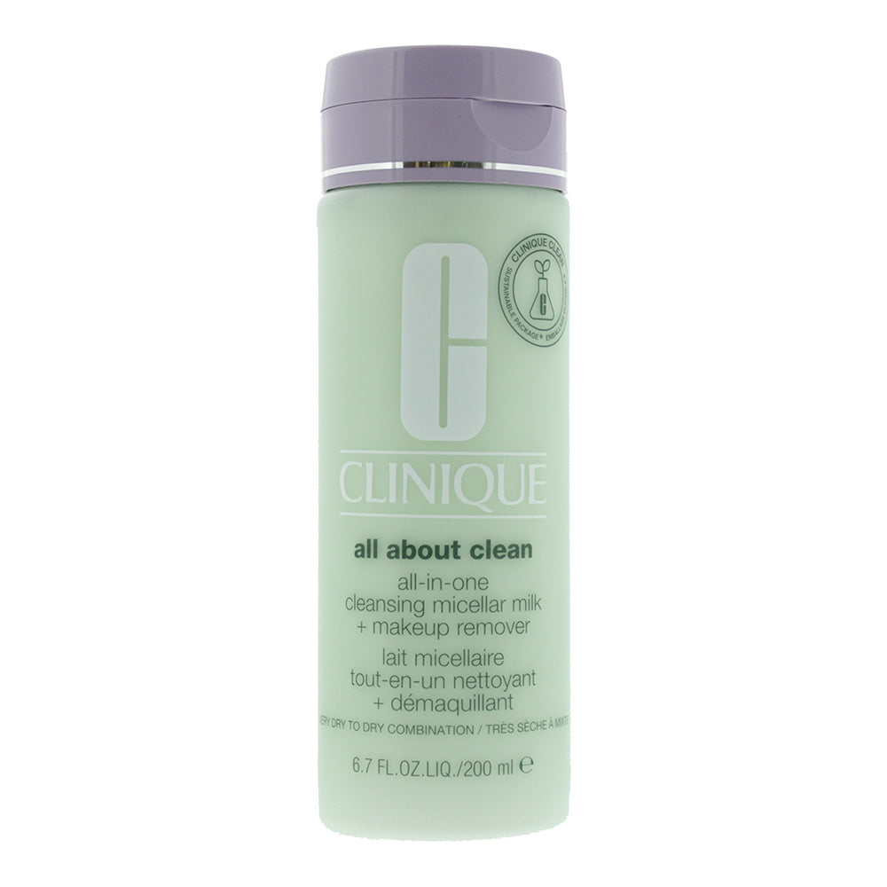 Clinique All About Clean All-in-One Cleansing Micellar Milk + Make Up Remover Skin Type 1&2 200ml