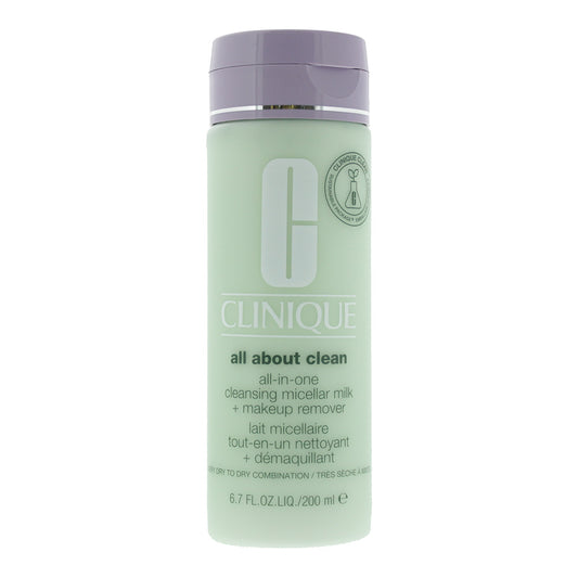 Clinique All About Clean All-in-One Cleansing Micellar Milk + Make Up Remover Skin Type 1&2 200ml