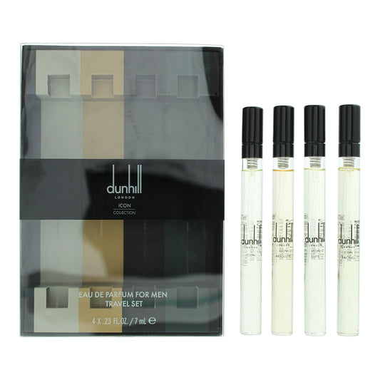 Dunhill Icon 4 Piece Gift Set: 4 x Eau De Parfum 7ml - Icon - Icon Absolute - Icon Elite - Icon Racing