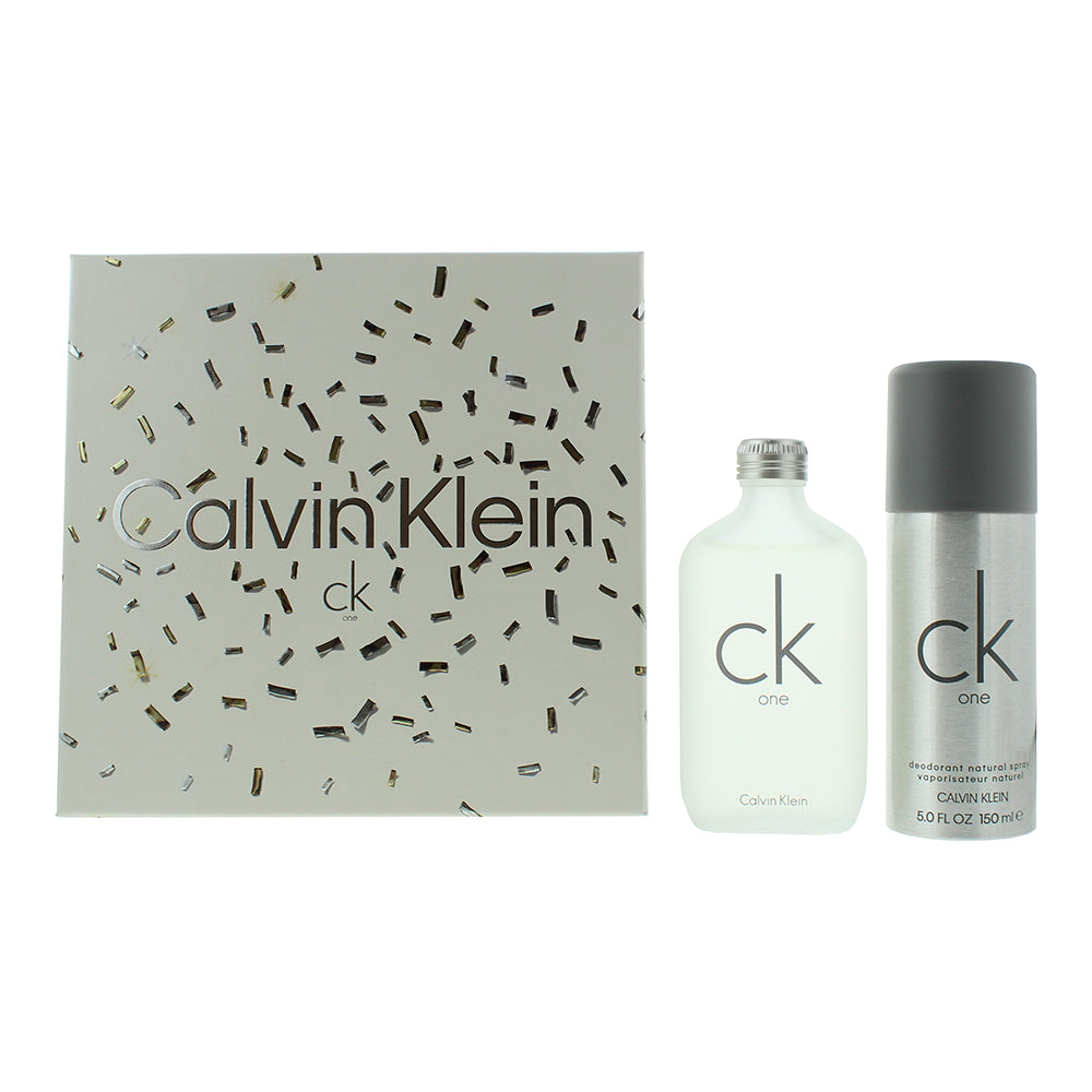 Calvin Klein Ck One 2 Piece Gift Set: Eau de Toilette 100ml - Deodorant Spray 150ml