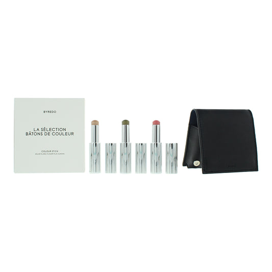 Byredo Dark Blue Set Of 3 + Leather Pouch: Solar Flare Flower Play Kumato Face Stick 3 x 3.5g