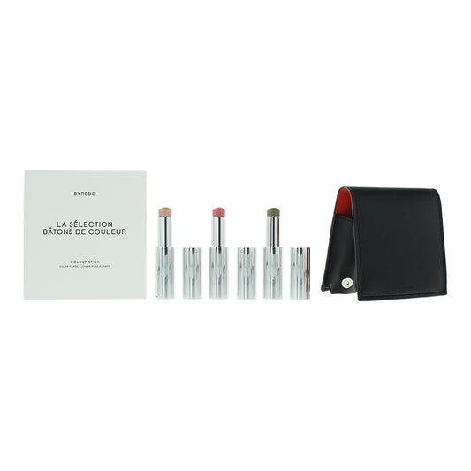 Byredo Orange Set Of 3 + Leather Pouch: Solar Flare Flower Play Kumato Face Stick 3 x 3.5g