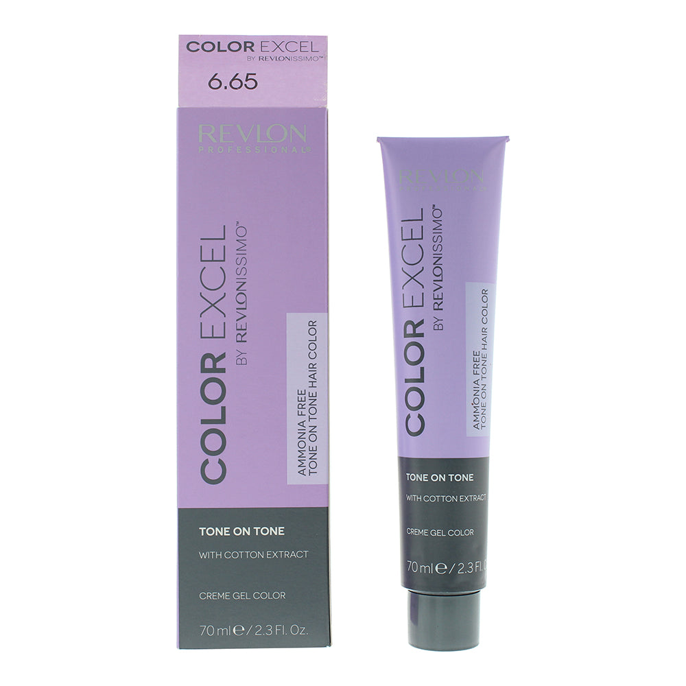 Revlon Color Excel 6.65 Dark Red Mahogany Blonde Hair Colour 70ml