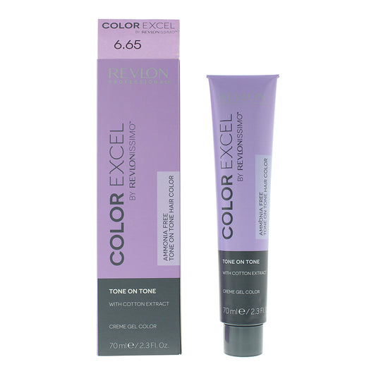 Revlon Color Excel 6.65 Dark Red Mahogany Blonde Hair Colour 70ml