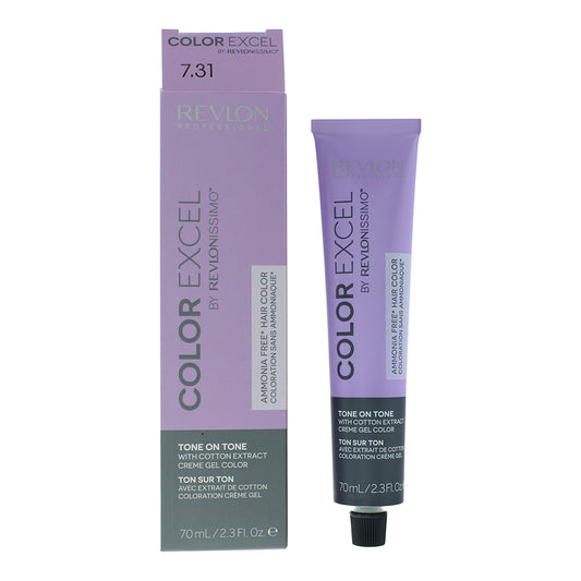 Revlon Color Excel 7.3 Medium Golden Ash Blonde Hair Colour 70ml