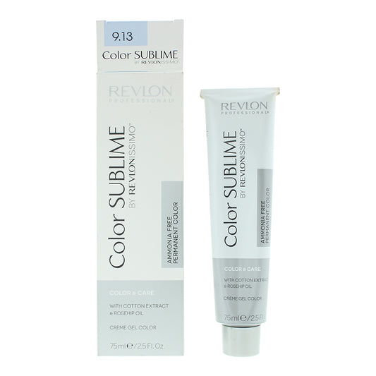 Revlon Color Sublime 9.13 Very Light Ash Gold Blonde Hair Colour 75ml