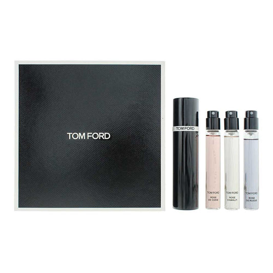 Tom Ford Private Blend Roses 3 Piece Gift Set:  Rose D'Amalfi Eau de Parfum 10ml - Rose De Chine Eau de Parfum 10ml - Rose De Russie Eau de Parfum 10m