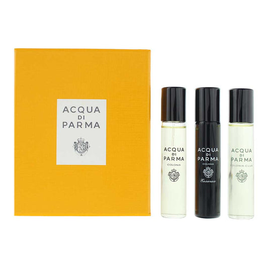 Acqua Di Parma Colonia Discovery Set 3 Piece Gift Set: Colonia Eau de Cologne 12ml - Colonia Essenza Eau de Cologne 12ml - Colonia C.l.u.b Eau de Colo