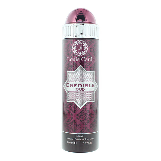 Louis Cardin Credible Oud Homme Perfumed Deodorant Body Spray 200ml
