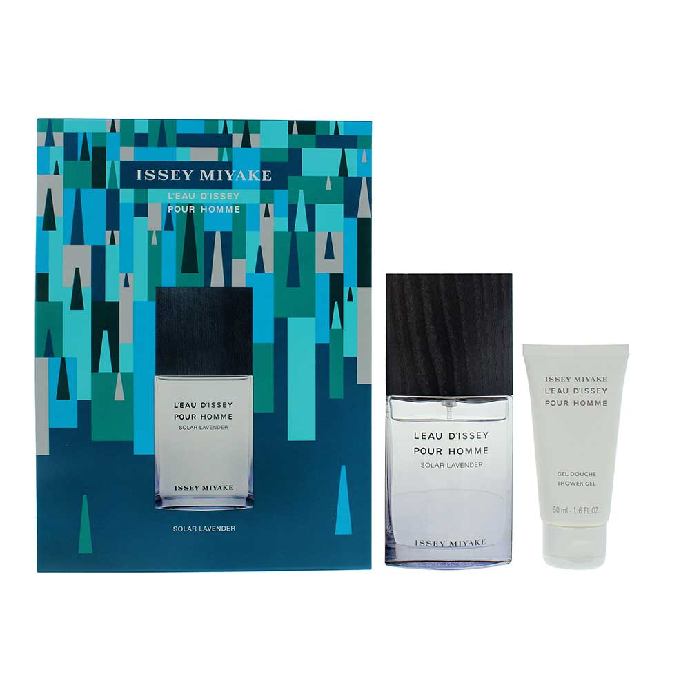 Issey Miyake L'eau D'issey Pour Homme Solar Lavender 2 Piece Gift Set: Eau de Toilette 50ml - Shower Gel 50ml