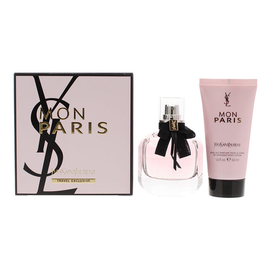 Yves Saint Laurent Mon Paris 2 Piece Gift Set: Eau de Parfum 50ml - Body Lotion 50ml