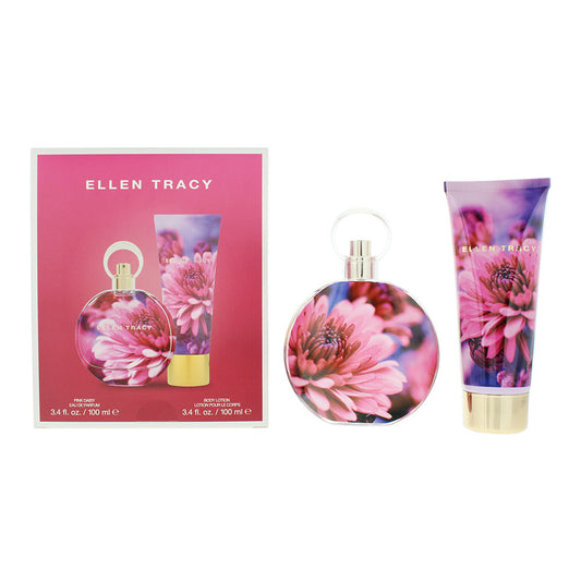 Ellen Tracy Dream Florals Pink Daisy Photobox 2 Piece Gift Set: Eau de Parfum 100ml - Body Lotion 100ml