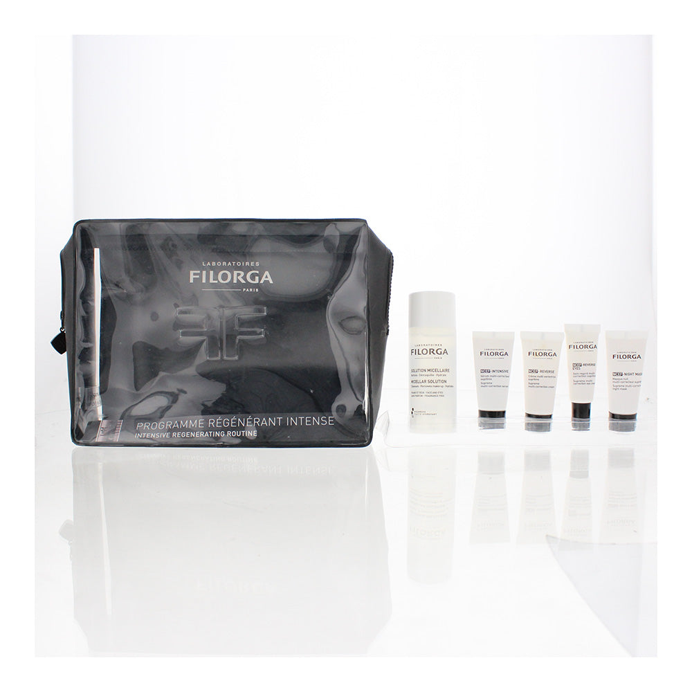 Filorga Intensive Regenerating 5 Piece Gift Set: Micellar Solution 50ml - Correction Serum 7ml - Correction Cream 7ml - Eye Cream 4ml - Night Mask 7ml