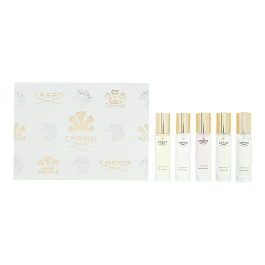 Creed 5 Piece Gift Set: Aventus For Her Eau de Parfum 10ml - Carmina Eau de Parfum 10ml - Wind Flowers Eau de Parfum 10ml - Royal Princess Oud Eau de