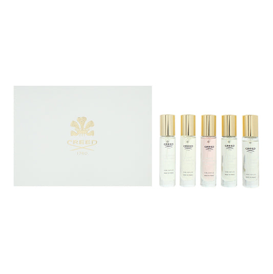 Creed 5 Piece Gift Set: Aventus Eau de Parfum 10ml - Love In White Eau de Parfum 10ml - Wind Flower Eau de Parfum 10ml - Royal Princess Oud Eau de Par