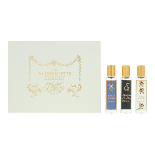 Gucci The Alchemist's Garden 3 Piece Gift Set: A Song for The Rose Eau de Parfum 15ml - The Voice of The Snake Eau de Parfum 15ml - Fading Autumn Eau
