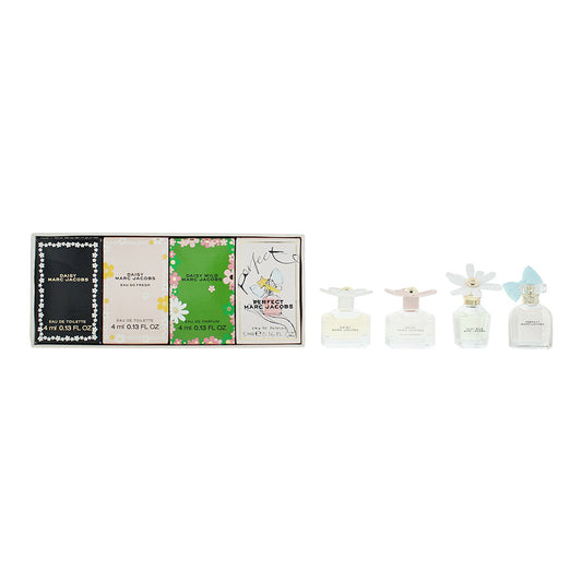 Marc Jacobs 4 Piece Gift Set: Daisy Wild Eau de Parfum 4ml - Perfect Eau de Parfum 5ml - Daisy Eau So Fresh Eau de Toilette 4ml - Daisy Eau de Toilett