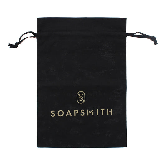 Soapsmith Black Drawstring Bag