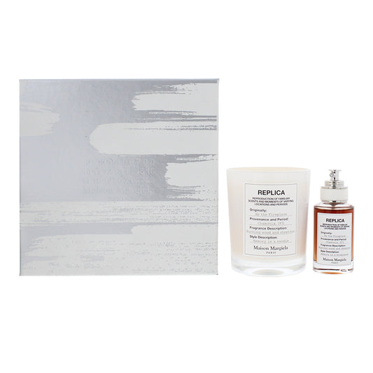Maison Margiela Replica By The Fireplace 2 Piece Gift Set: Eau de Toilette 30ml - Candle 165g