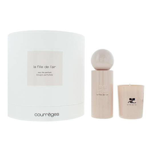 Courrèges La Fille De L'air 2 Piece Gift Set: Eau de Parfum 100ml - Candle 75g