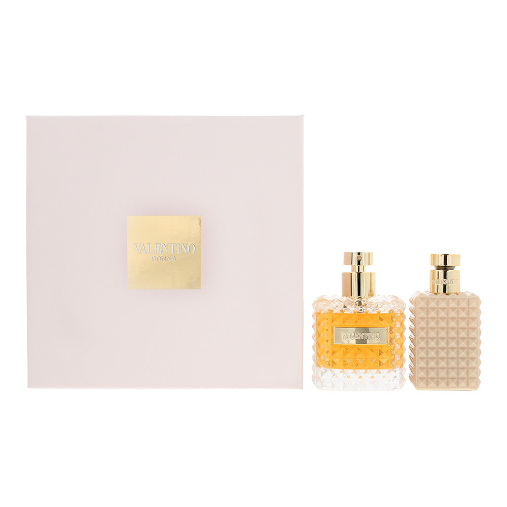 Valentino Donna 2 Piece Gift Set: Eau de Parfum 100ml - Body Lotion 100ml