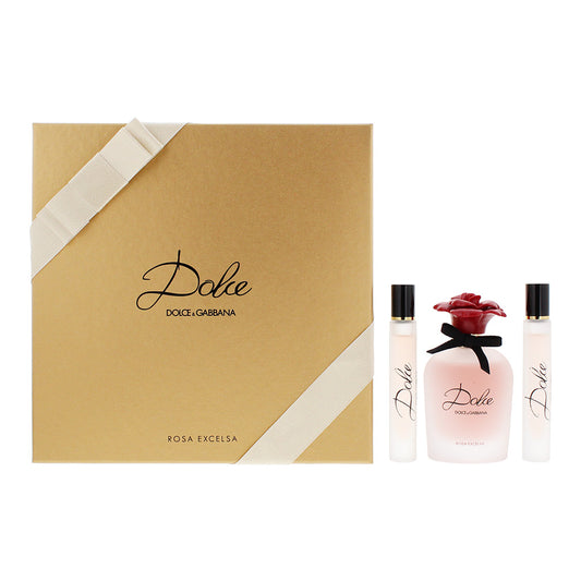 Dolce & Gabbana Dolce Rosa Excelsa 3 Piece Gift Set: Eau de Parfum 75ml - Eau de Parfum 2 x 7.4ml