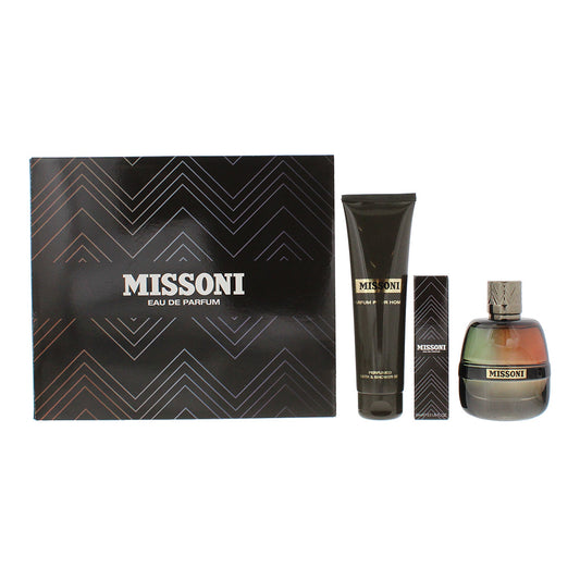 Missoni 3 Piece Gift Set: Eau de Parfum 100ml - Eau de Parfum 10ml - Shower Gel 150ml