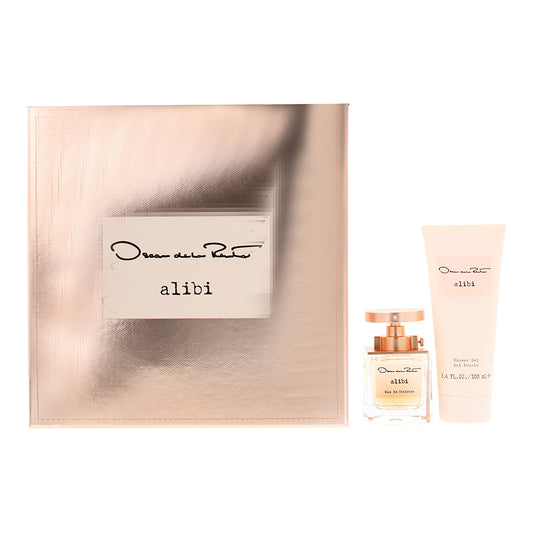Oscar De La Renta Alibi 2 Piece Gift Set: Eau De Toilette 50ml - Shower Gel 100ml
