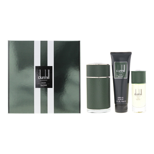 Dunhill Icon Racing 3 Piece Gift Set: Eau de Parfum 100ml - Eau de Parfum 30ml - Shower Gel 90ml