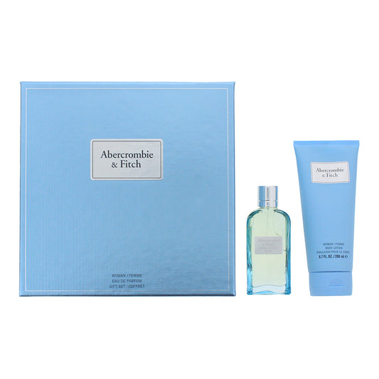 Abercrombie & Fitch First Instinct Blue 2 Piece Gift Set: Eau de Parfum 50ml - Body Lotion 200ml