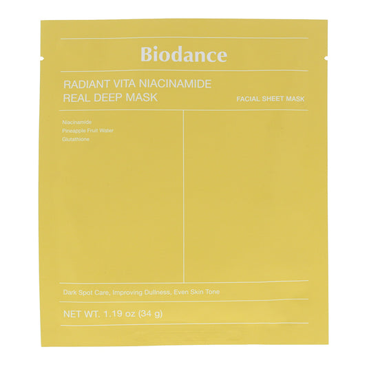 Biodance Radiant Vita Niacinamide Real Deep Mask Sheet 1 x 34g