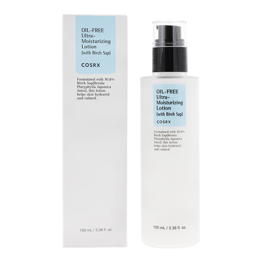 Cosrx Oil-Free Ultra Moisturizing Lotion Formulated with 70.8% Birch Sap Helps Skin Hydrated and Calmed 100ml