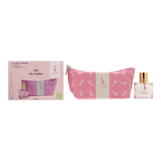Sophie La Giraffe Oh! My Sophie 2 Piece Gift Set: Eau de Toilette 50ml - Toiletry Bag