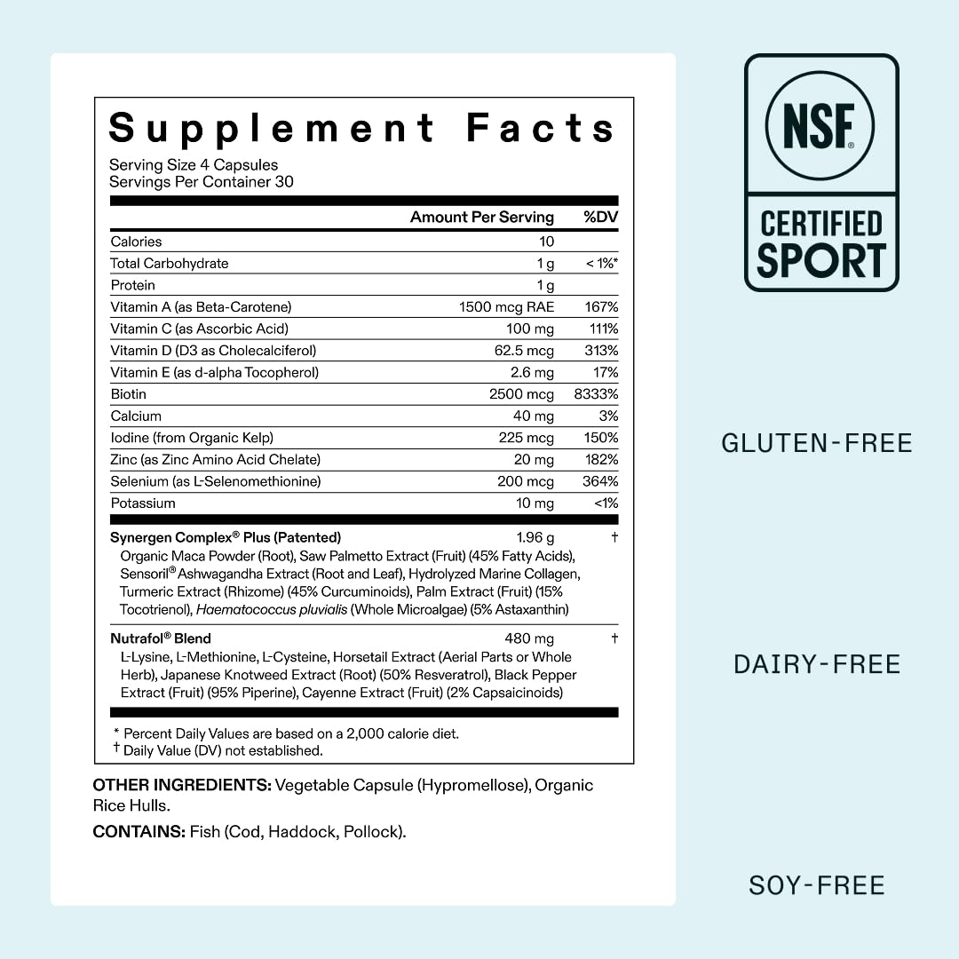 Nutrafol Women's Balance Menopause Hair Growth Supplement (1 Month Supply)