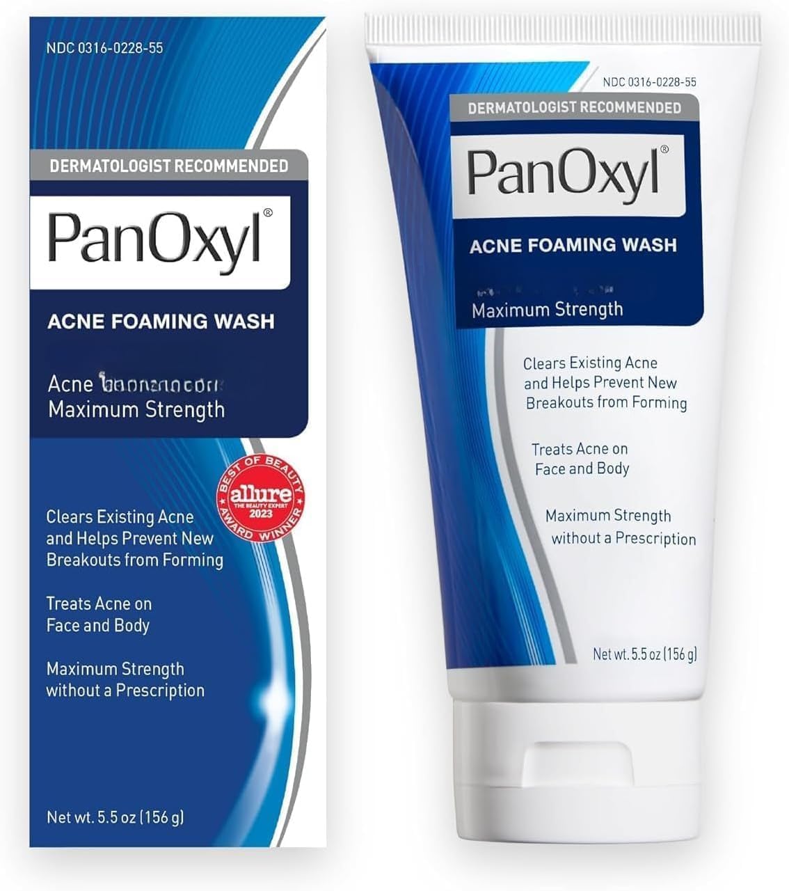 PanOxyl Maximum Strength 10% Benzoyl Peroxide Foaming Acne Wash